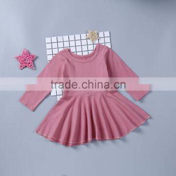 B22617A Europe Children Cotton Pleated Princess Dress photo-3