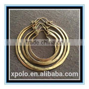 2016 Hot sell Thick Hoop Earrings Large Hoops Brass Hoop Earrings Yiwu wholesale