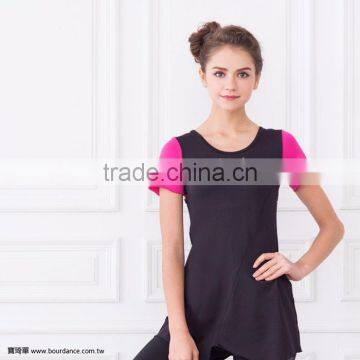 Latest Design Rhinestone Women Fitness Short Sleeves(2 COLORS) photo-4