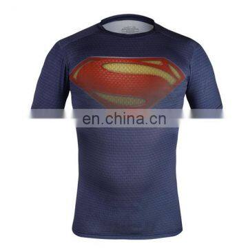 OEM Sublimation Printing Factory wholesale High quality Superhero t shirt