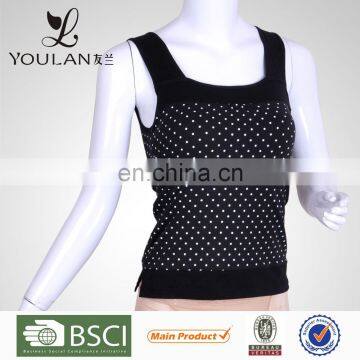 T Shirt Black Cotton Women Sports Camisole