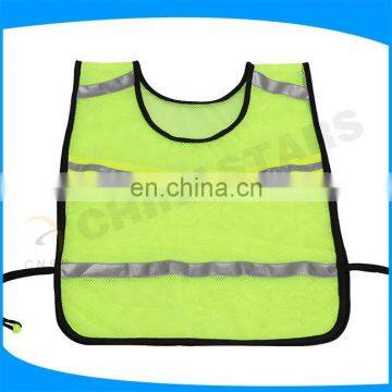 Runners reflective vest with reflective tape and side elastic band