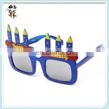 Blue Celebrate Happy Birthday Plastic Novelty Party Glasses HPC-0689