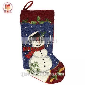 Home Decoration Personalised Cute Woollen Santa Stocking