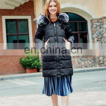 2017 New Winter Thickening Students Horns Buckle Long Paragraph Feather Cotton Coats Coat Cotton Jacket S1023