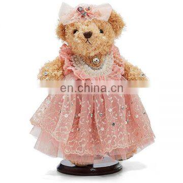 New Valentine Gift 2018 Stuffed Soft Plush Wedding Ballerina Teddy Bear Toy