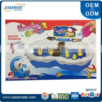 funny electric toy fishing game machine with music