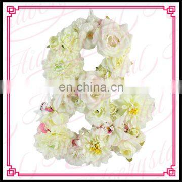 Aidocrystal Latest Product Simulation Flower Letter & for Wedding Bridal Bridegroom Name Combination Decorative photo-3