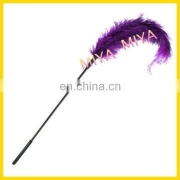 Red Black Purple White French Feather Tickler photo-2
