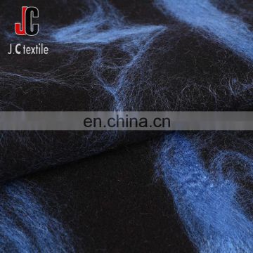 China supplier wholesale 100% polyester double stretch knitted wool fabric 100 polyester knit fabric