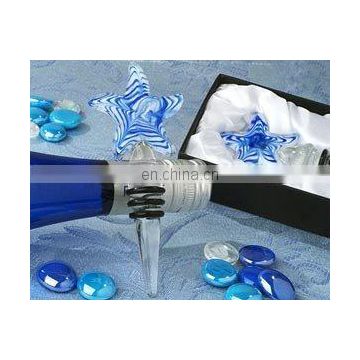 Blue Starfish Wine Stopper