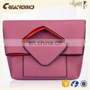 CR High Quality Control System Custom Design Hollow Clutch Bag Litchi Pattern Envelope Bag White Women's Handbag Manufacturers photo-4