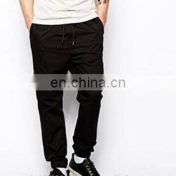 Custom New Style Loose Sweatpants For Men - Mens 100 % cotton fleece leather contrast custom sweatpants, slim fitted jogger pant