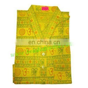 Full Sleeve Long Yoga Kurta in Cotton, Size : Chest 109 x Height 103 x Sleeve 57 Centimeters. photo-5