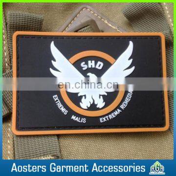 custom eco-friendly pvc 3D logo patch silicone rubber label