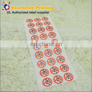 Self Adhesive Red Label, Label Sticker, Printed Label