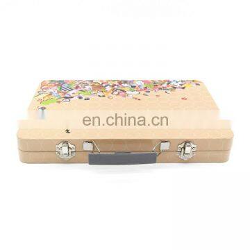 2015 New Designed Metal Tin Decorative Suitcase With Plastic Handle and Lock With Cheap Price photo-2