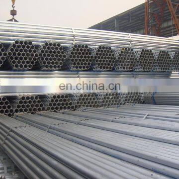 Hot dip round carbon steel galvanized tube pipe