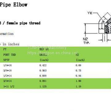 45°female pipe elbow 5505