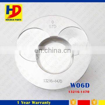 W04D W06D W04E W06E Engine Piston 13216-1470 With 6 Cylinders For Hino Parts