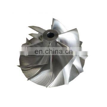 TD05H 20G 49179-43400 52.56/68.01mm 6+6 Blades Reverse Turbo Performance Design Aluminum 2618/milling/billet Compressor Wheel