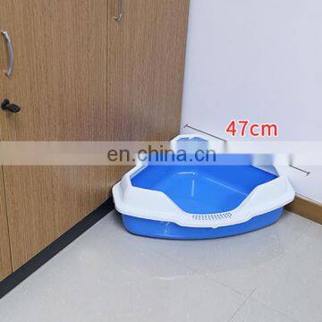 Large Size Semi-closed Cat Litter Tray Box Anti-splash Cat Bed Pan Cat Sand Basin Give Poop Scoop As a Gift photo-5