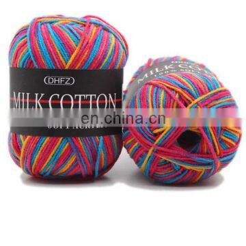 Big Sale High Quality Dyed Milk Cotton Yarn for Knitting Sweater photo-6