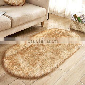 Handmade Shaggy Fluffy Faux Fur Rug Carpet for Tea Table photo-2
