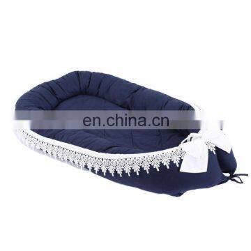 Portable Soft Breathable Baby Snuggle Nest Newborn Crib Baby Lounger Sleeping Bed photo-3