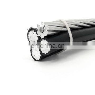 Aluminum Conductor ACSR XLPE OR PE Insulated ABC Low Voltage Duplex Aerial Bundled Cables photo-5