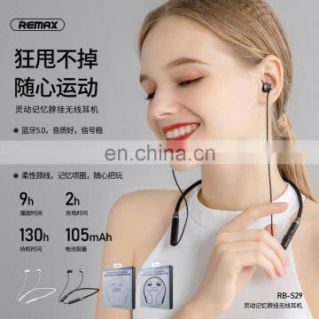 Remax 2020 Arrival Linton Series Memory Neckband Wireless Headphone Earphone & Headphone photo-6