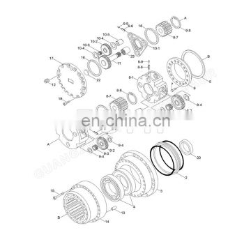 FOMI R250LC7 R250LC7A R290LC7 R290LC7A Retainer XKAQ-00175 Bearing-Angular For Excavator