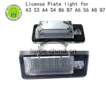 6000K License Number Plate Light Lamp For A3 S3 A4 S4 B6 B7 A6 S6 A8 Q7 NO Canbus Error E8