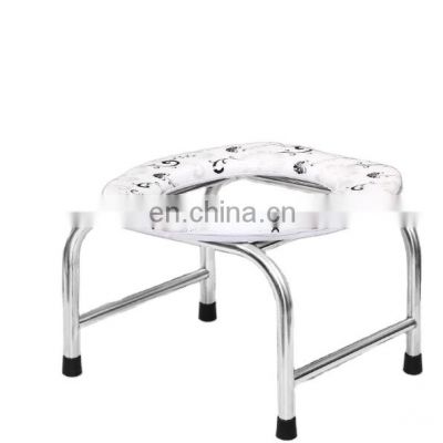 Foldable home pregnant woman toilet toilet inpatient  stool outdoor  artifact stainless steel toilet chair