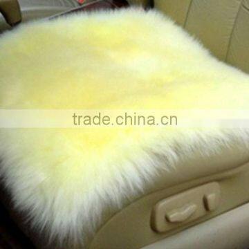 Natural sheepskin car cushion