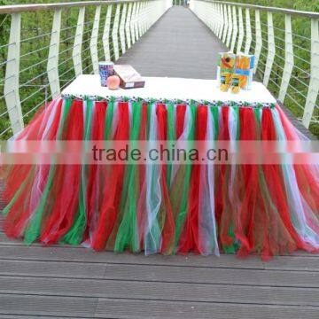 Handmade Tutu Tulle Table Skirt Cover for Girl Princess Birthday Party,Baby Shower SD103