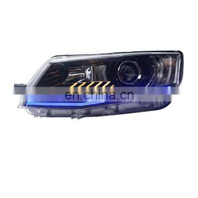 LED Headlamp With LED Strip For VW Skoda Octavia 2014-2015