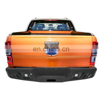 Wholesale Custom Design Heavy Duty 4x4 Black Steel Rear Bull Bar Bullbar Bumper Guard for Ford Ranger T7 T8