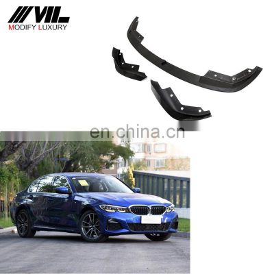 Modify Luxury 3Series Carbon Fiber Car Front Bumper Spoiler for BMW 3 Series G20 M-SPORT 2020