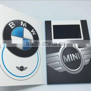 lcd video brochure video greeting card wedding invitation card box