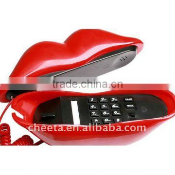 rhinestone plastic lips telephone