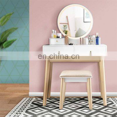 Large Storing Makeup Vanity Table Mirror Bedroom Dresser Desk with led