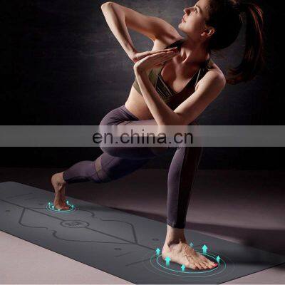 Custom Printed Non Slip Travel Thick Foldable Large Custom PU One Eco Friendly Yoga Mat photo-4