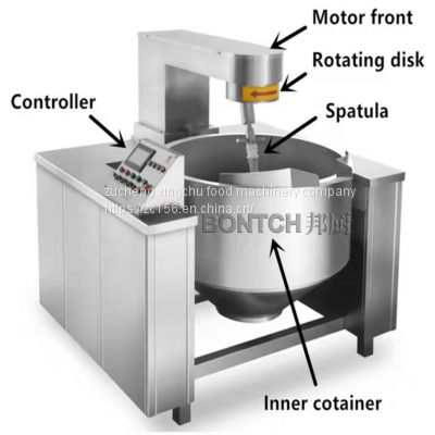 Automatic Industrial Cooking Pots With Mixer Sauce Curry Paste Planetary Cooking Mixer Machine Caramel Cooking Jacketed Kettle photo-4