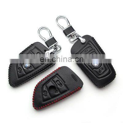 Wholesale Prices Durable Fob Genuine Leather Car Key Cover for Bmw 5 series X series