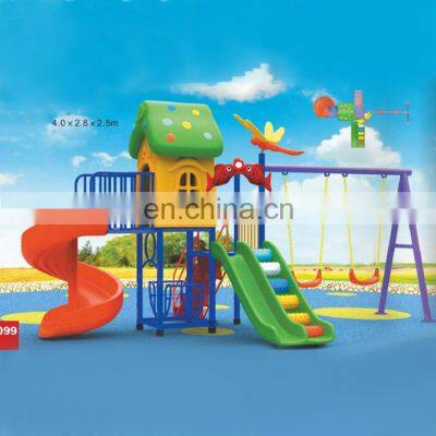 Hot sell outdoor playground plastic children slide amusement equipment