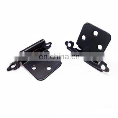 1 Pair Oil Rubbed Bronze Modern Cabinet Kitchen Hinge Inset Cabinet Door Hinge Self-Closing photo-3