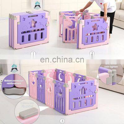 Indoor Portable Kids Play Plastic Fence Safety Baby Playpen photo-4