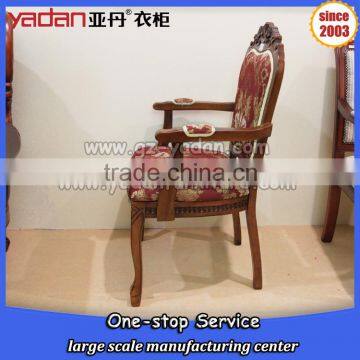 Classical American Country Style Birch Wood Dining Room Arm Chair photo-3