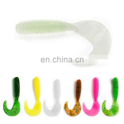 JOHNCOO 2020 Best-seller Fishing Lures Plastic Soft Fishing Worm Baits Grubs Worm